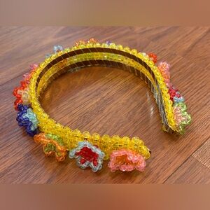 Susan Alexandra Beaded Flower Crown Headband
